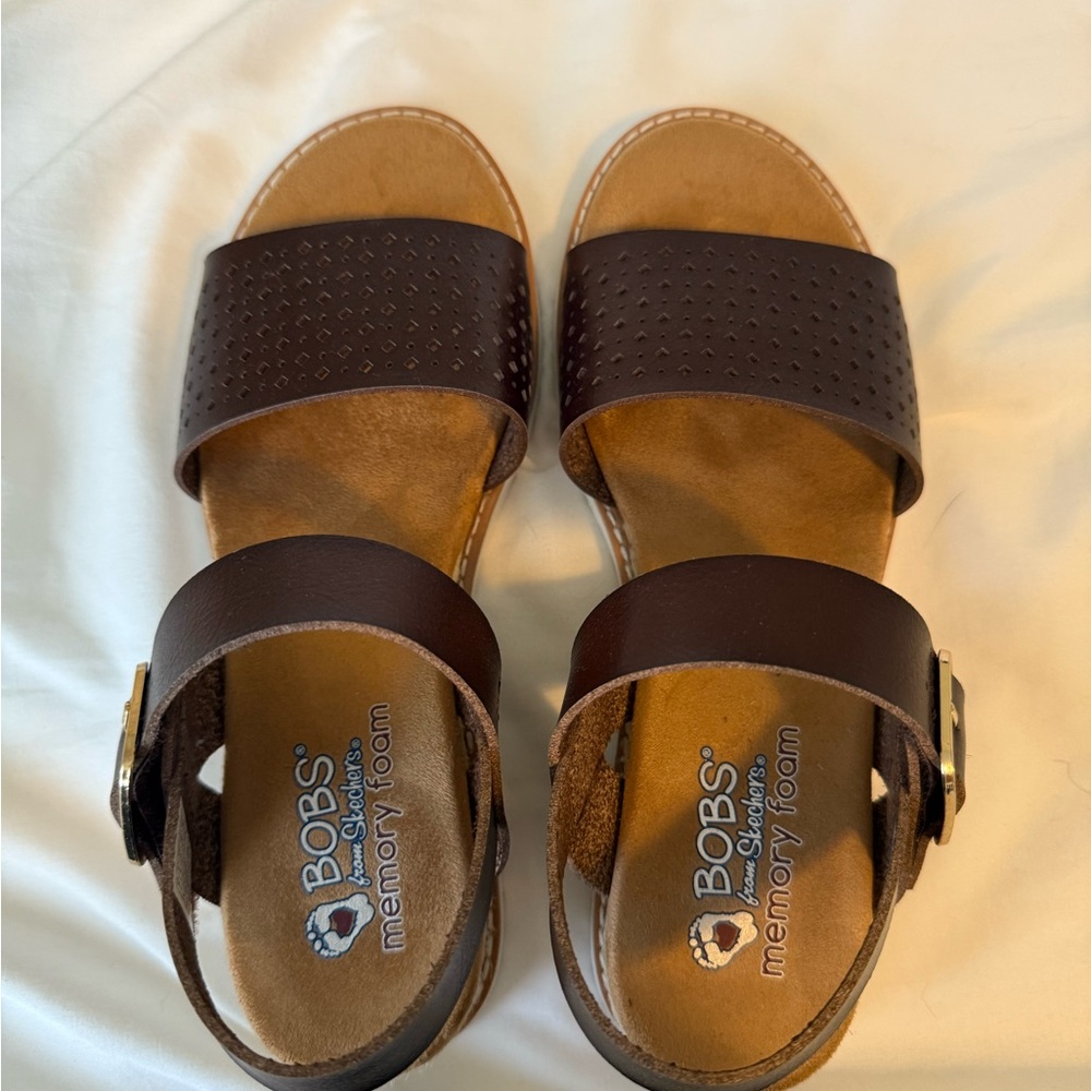 Bobs by Skechers Brown Sandals